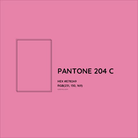 Pantone 204 C Color #E782A9 - iColorpalette