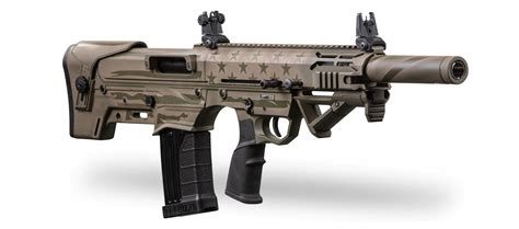 https://www.classicfirearms.com/panzer-arms-semi-automatic-bullpup-shotgun-black-20-barrel-12-ga-3-chamber-2-5-round-magazines-adjustable-gas-system-egx500bs.... 