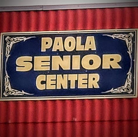 Paola senior center. PAOLA SENIOR CENTER INC is an entity in Paola, Kansas registered with the System for Award Management (SAM) of U.S. General Services Administration (GSA). The entity was registered on May 25, 2011 with Unique Entity ID (UEI) #CH3SHJWLLX88, activated on June 23, 2023, expiring on June 11, 2024, and the business was started on June 26, 1981. 