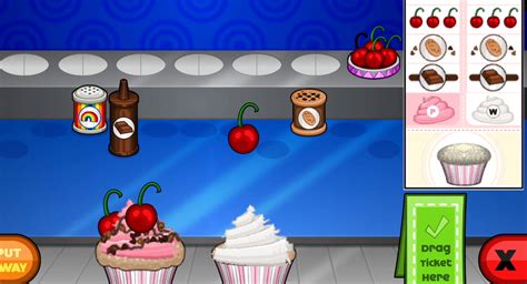 Read more .. 🎂 Papa's Cupcakeria is a delightful baking and time management game developed by Flipline Studios. In this game, you take on the role of a cupcake chef working at Papa's Cupcakeria, a bustling bakery renowned for its delicious and creatively decorated cupcakes. . 