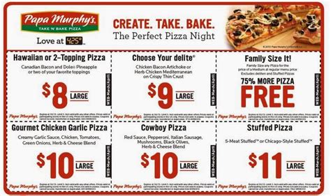 Papa Murphys Coupons 50 Off Printable