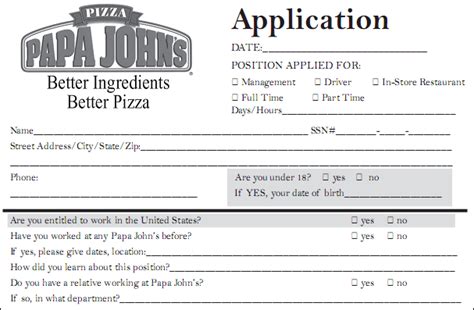 Papa john's employment application. Things To Know About Papa john's employment application. 