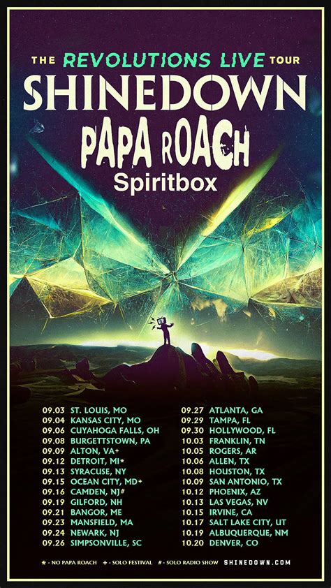 Papa roach concert. Mar 17, 2023 · Papa Roach Tickets and Information. Currently, we do not have any tickets available for Papa Roach. However, we expect them to announce a tour soon, and Event Tickets Center will be your place to buy tickets. In the meantime, listen to some of their most popular music via the playlist below and read up on some of their background and biggest ... 