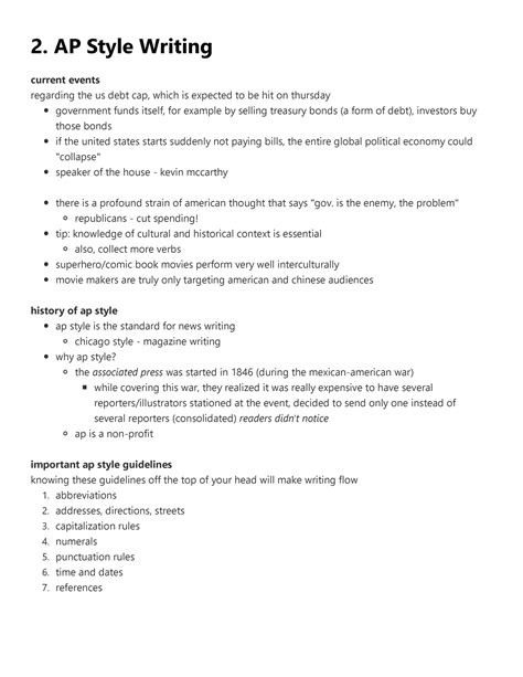 Paper Ap Example Writing