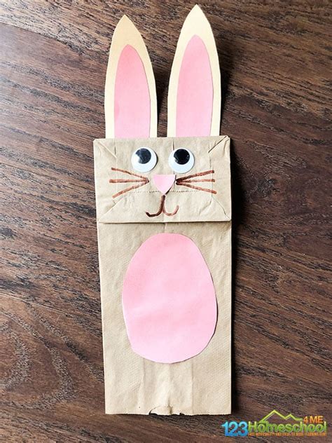 Paper Bag Bunny Template