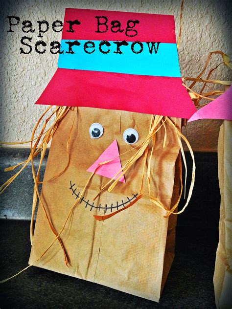 Paper Bag Scarecrow Template