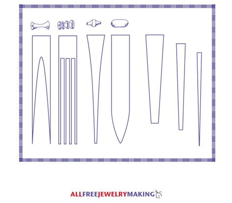 Paper Bead Template