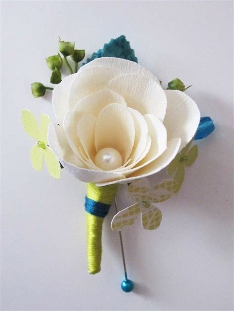 Paper Boutonniere - Etsy