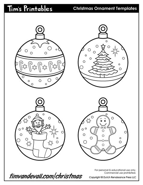 Paper Christmas Decorations Printable