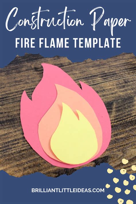 Paper Flames Template
