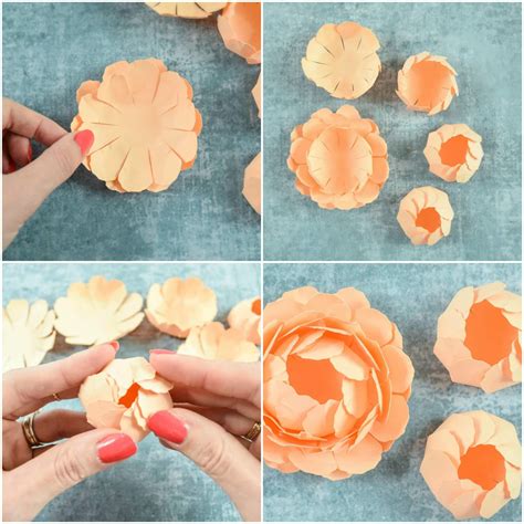 Paper Flowers Diy Free Template And Step By Step Tutorial
