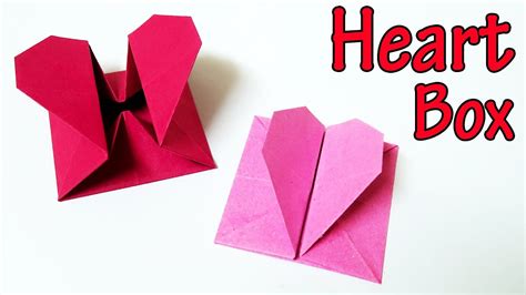 Paper Heart Box Tutorial & Free Template Paper Kawaii Gift box