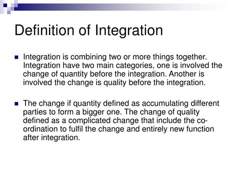 Paper Integration Definition