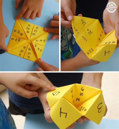 Paper Math Games Fractions and Multiplication