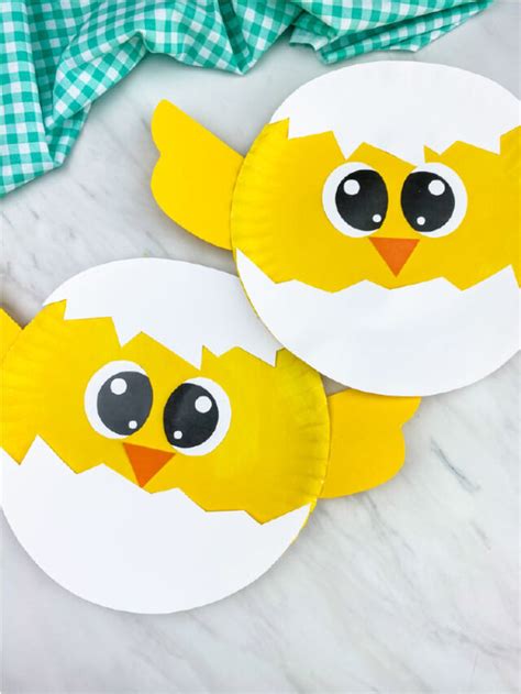 Paper Plate Chick Craft [Free Template] - Simple Everyday Mom