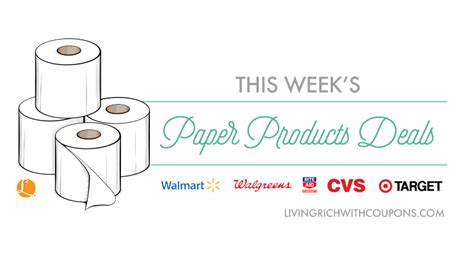 Paper Products Coupons - Best Paper Products Deals This Week