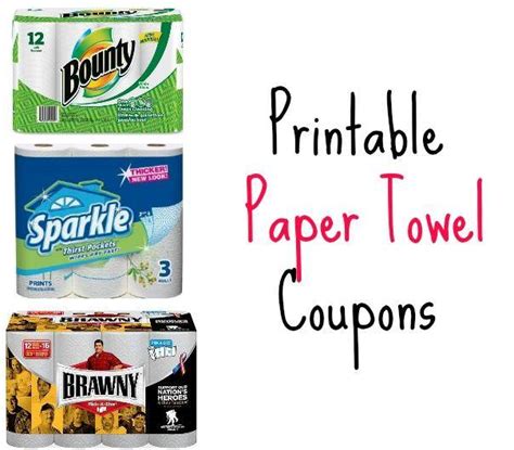 Paper Towel Printable Coupons