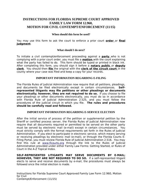 Paper Work For Contempt Of Court And A Modification Fill Online