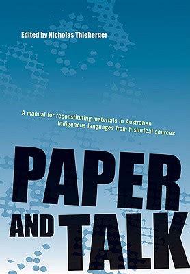 Paper and talk a manual for reconstituting materials in australian indigenous languages. - Revolución española en el siglo xix.
