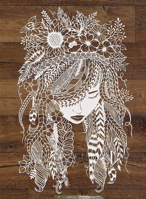 Paper cutting art template.  You may also check out here Free White Paper Templates.  Find...