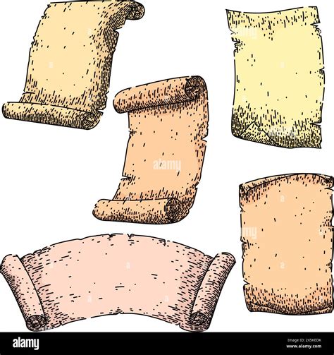 Paper scroll. Hand drawn sketch Stock Vector Image & Art Alamy