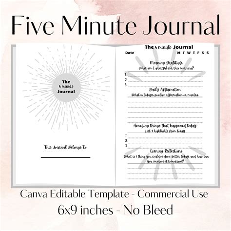 Full Download Paperback 5 Minute Journal By Not A Book