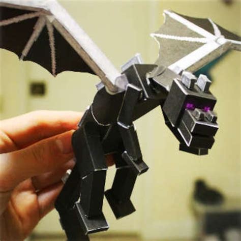 Papercraft Bendable Ender Dragon (No Toothpicks) Paper crafts