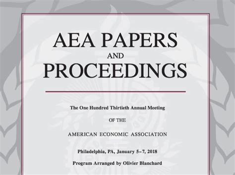 Papers And Proceedings