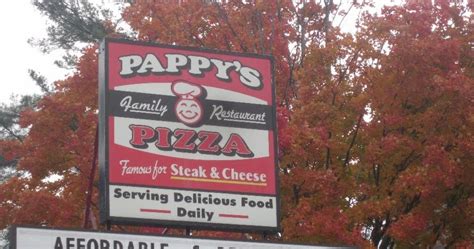 Check out the menu for Pappy's Pizza.The menu includes and main menu. Also see photos and tips from visitors. Foursquare City Guide. ... Bulkie Roll And/or Sub Roll. 0.60. Tossed Salad. 1.99. Homemade Pasta Salad. 1.75. Cole Slaw. 0.99. Greek Salad. 3.25. ... pappy's pizza manchester • pappy's pizza manchester photos •