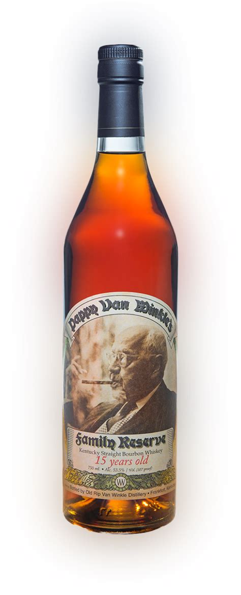 Pappy van 15. Proof: 107°. Age: 15 years. Further identification: This is the 2021 release of Pappy 15, which is only released once per year each Fall; it carries an MSRP of $120 (good luck) Nose: It is immediately apparent that this has spent a long while in an oak barrel; musty yet sweet barrel funk emanates from the glass. 