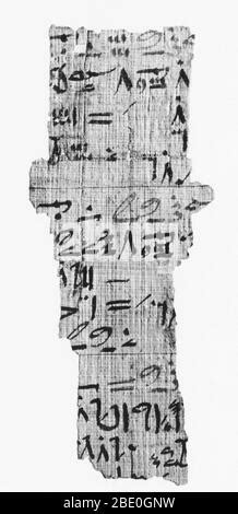 Papyrus en caractères hébraïques trouvés en egypte. - La guida del musicista ai fondamenti seconda edizione del musicista.