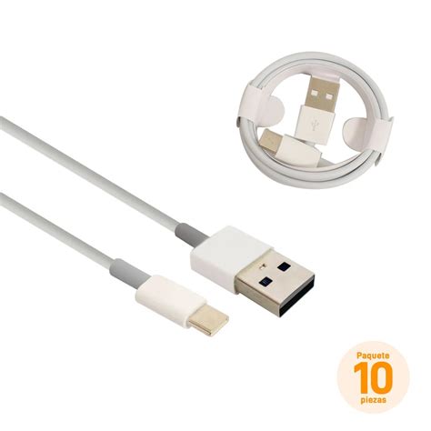 Paquete de 10 cables USB a TIPO C 1m - Buytiti