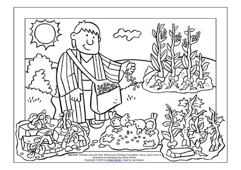 Parable Of The Sower Coloring Shee