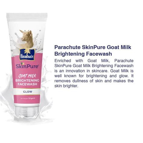 Parachute SkinPure Goat Milk Brightening Glow Facewash