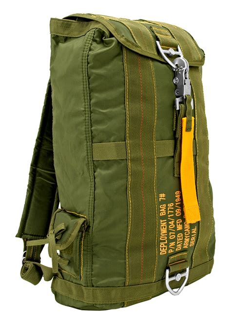 Parachute backpack. Parachute cord or paracord gets its name from the parachutes soldiers used to deploy in World War II. The number 550 affixed before the paracord denotes the breaking strength of 550 lbs. ... Paracord backpack strap wrap. For tying up loose ends on different gear, ... 