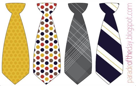 Parade of the Day Little Man Tie Printable Dad birthday card