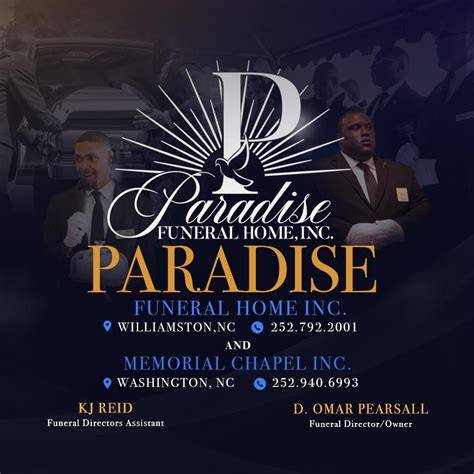 Paradise funeral home williamston.  Paradise Funeral Home, Inc.  - Reputable ...