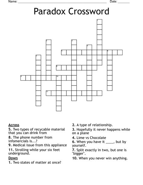 Paradox Crossword WordMint