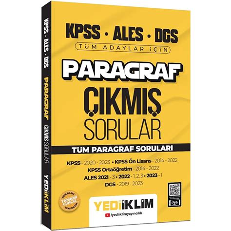 Paragraf Çıkmış Sorular.