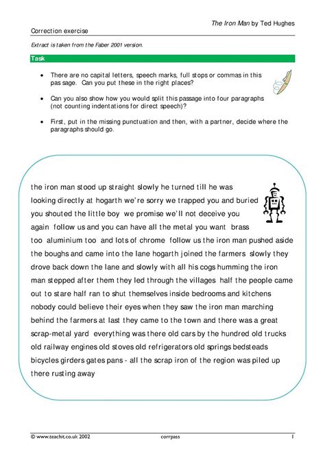 Paragraph Correction Worksheets Paragraph Worksheet Workshee
