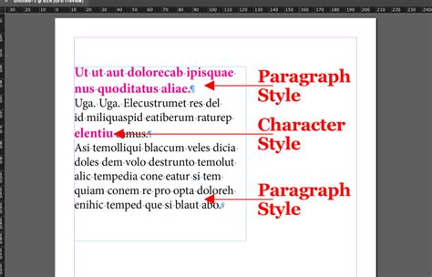 Paragraph Styles vs. Character Styles in InDesign