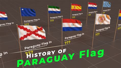 Paraguay historical flags - YouTube