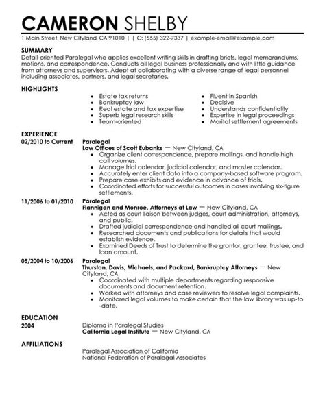 Paralegal Resume Example & Guide for 2021 ZipJob
