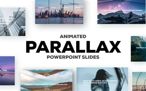 Parallax Effect Slides PowerPoint template TemplateMonster