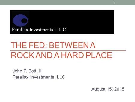 Parallax Investments, LLC; Bott, John P., II; and Falkenberg, F. Robert