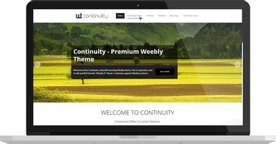 Parallax Weebly Theme Continuity Theme