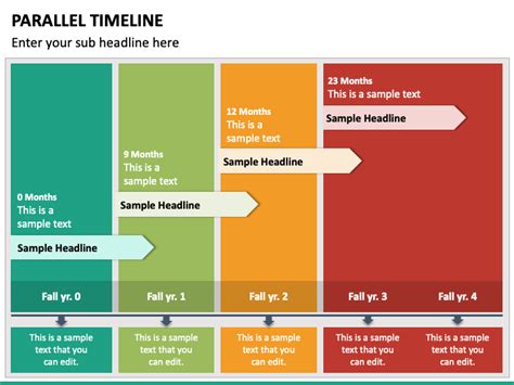 Parallel Timeline PowerPoint Template PPT Slides SketchBubble