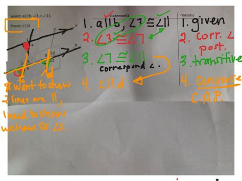 Parallel lines proofs Math ShowMe