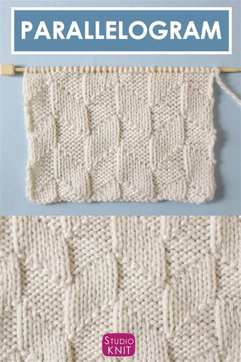 Parallelogram scarf pattern.  May 28, 2025 · This 16-Row Repeat Knit Stitch Pattern ...