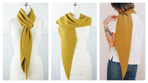 Parallelogram scarf pattern.  Use the schematic illustration included in the patter...